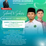 Juara 1 Tingkat Nasional bidang Bahasa Arab “ALEF Education – GUSI BERSI 5.0”